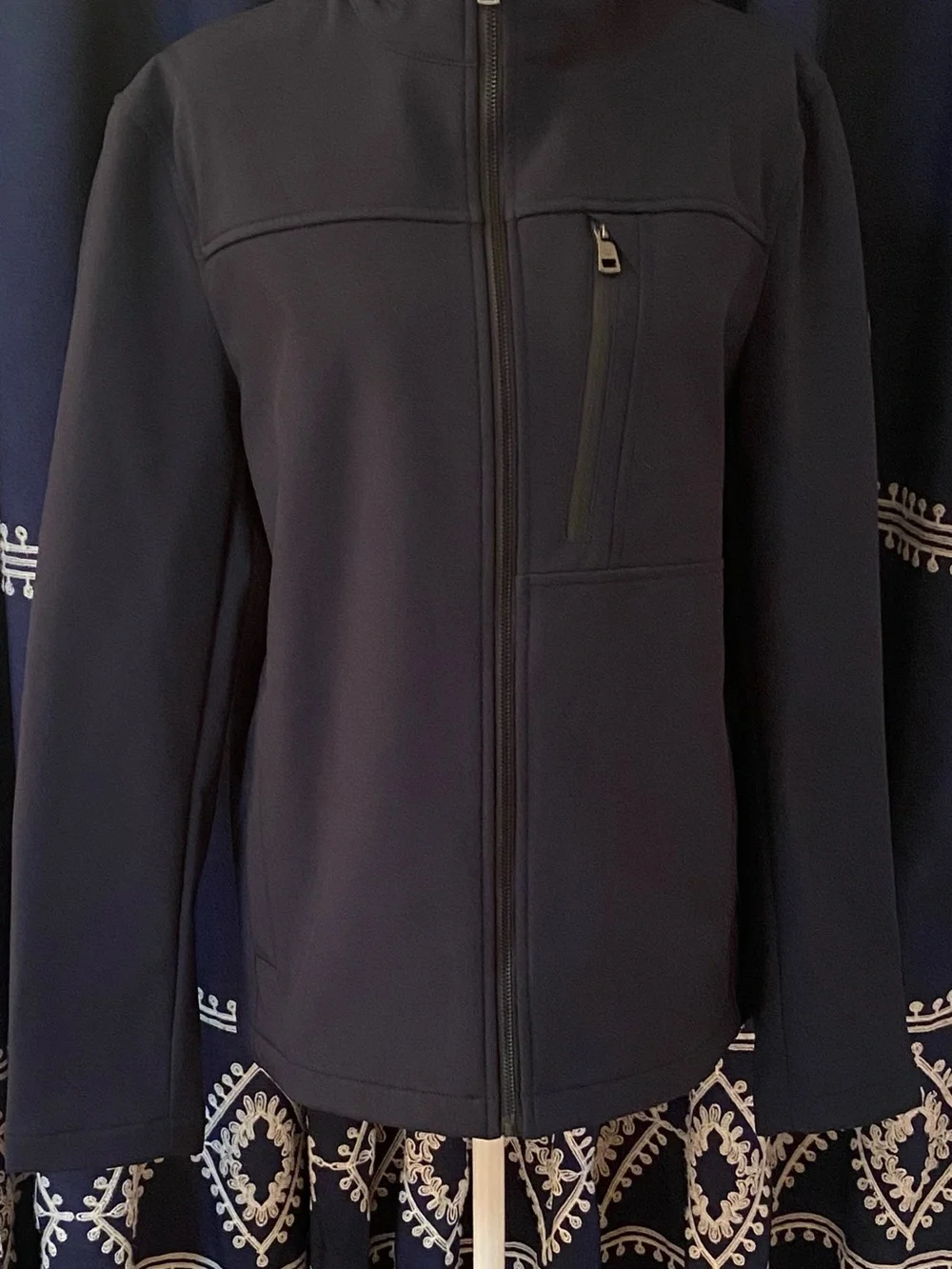 Calvin Klein Navy Utility Softshell Jacket - Picture 1 of 13